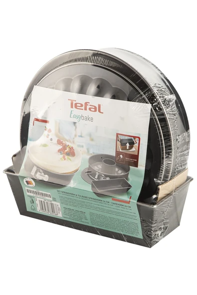 TEFAL  J174S2 EasyBake 3 Parça Kek Kalıbı Seti (Savarin / Dikdörtgen / Kelepçeli) - 8