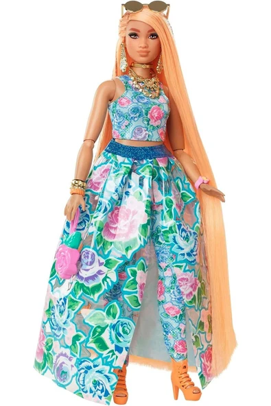 Barbie  Hhn14 Extra Fancy - Çiçekli Kostümlü Bebek - 4