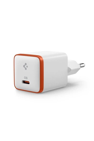 Spigen  30W USB-C Mini Hızlı Şarj Aleti Samsung PPS GaN Destekli Akım Korumalı Güç Adaptörü Type-C White - 2