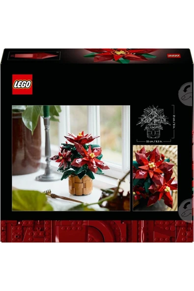 LEGO  Icons Ponssetya 10370 Yetişkinler İçin Atatürk Çiçeği (Poinsettia) Yapım Seti (608 Parça) - 3