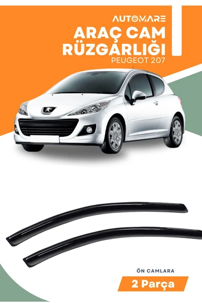Kingstar PEUGEOT 207  uyumlu oto camlara özel ölçü cam rüzgarlığı rüzgarlık