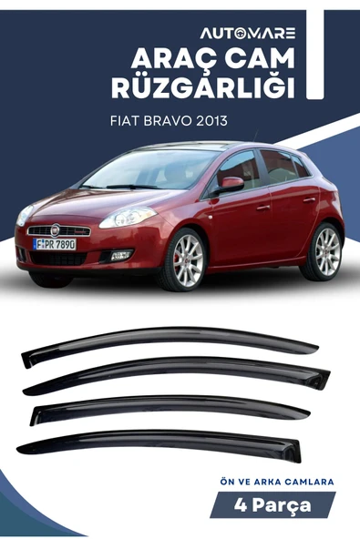 Kingstar FIAT BRAVO 2013  uyumlu oto camlara özel ölçü cam rüzgarlığı rüzgarlık