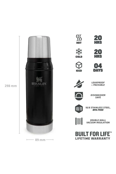 Stanley  Unisex Termos Stan 0.75l Classic Vac Btl M.black Eu - 3