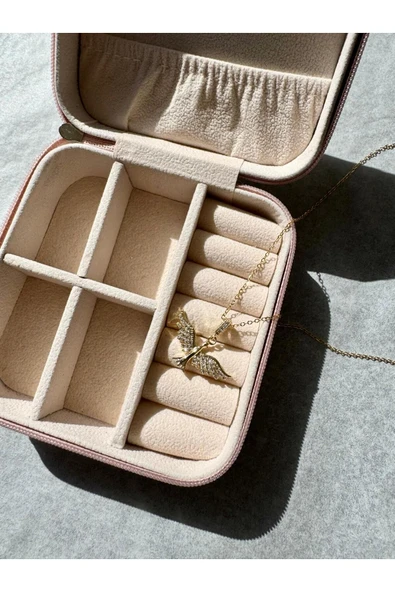 LUXSTONE  Anka Kuşu Gold Çelik Kolye - 3