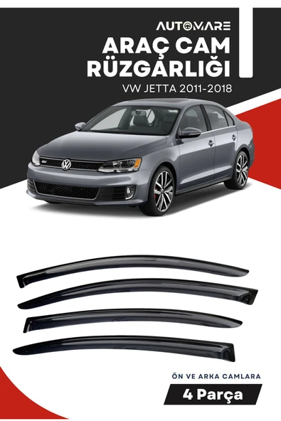 Kingstar VOLKSWAGEN JETTA 2011-2018  uyumlu oto camlara özel ölçü cam rüzgarlığı rüzgarlık