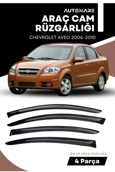 Kingstar CHEVROLET AVEO 2006-2010 SD  uyumlu oto camlara özel ölçü cam rüzgarlığı rüzgarlık