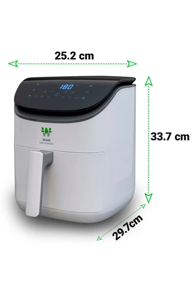 WİAMi  Air Fryer 3.5 Litre Beyaz Akıllı Fritöz - 4
