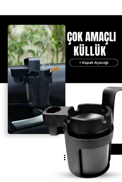 Kingstar Araç içi Askılıklı Çakmaklık Bölmeli Soda Aaçacaklı Poşet Askılı Küllük