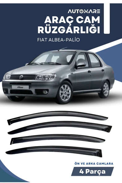 Kingstar FIAT ALBEA-PALİO  uyumlu oto camlara özel ölçü cam rüzgarlığı rüzgarlık