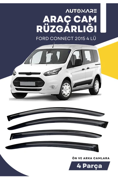 Kingstar FORD CONNECT 2015 4 LÜ  uyumlu oto camlara özel ölçü cam rüzgarlığı rüzgarlık
