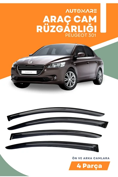 Kingstar PEUGEOT 301  uyumlu oto camlara özel ölçü cam rüzgarlığı rüzgarlık
