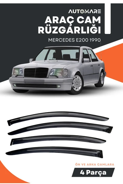 Kingstar MERCEDES E200 1990  uyumlu oto camlara özel ölçü cam rüzgarlığı rüzgarlık