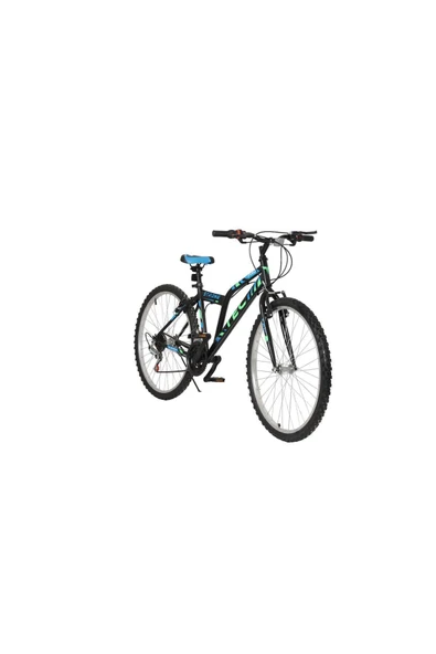 Bisiklet Strong 24" Jant 21 Vites Erkek Dağ Bisikleti Siyah - Mavi - Resim 2