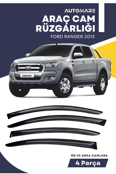Kingstar FORD RANGER 2013  uyumlu oto camlara özel ölçü cam rüzgarlığı rüzgarlık