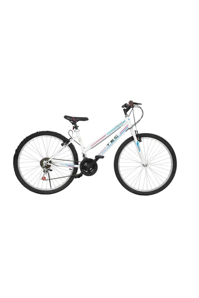 Belderia Tec Eros 24" Jant 21 Vites V-fren Beyaz-pembe Dağ Bisikleti