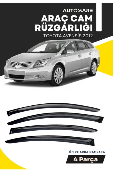 Kingstar TOYOTA AVENSİS 2012  uyumlu oto camlara özel ölçü cam rüzgarlığı rüzgarlık