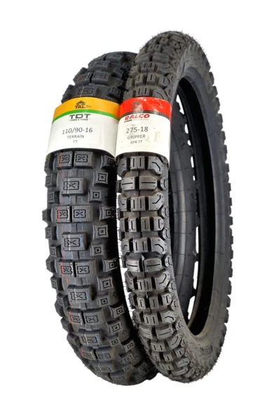 KANUNI GV 170, KANUNI SEYHAN 150, 110/90-16 TT ve 275-18 TT Tubetype Lastik SET - 3