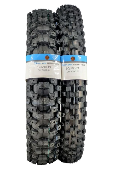 RKS XVR 250, CROSS, 120/90-19 TT Ve 90/100-21 TT Tubetype Enduro Lastik Seti - 2