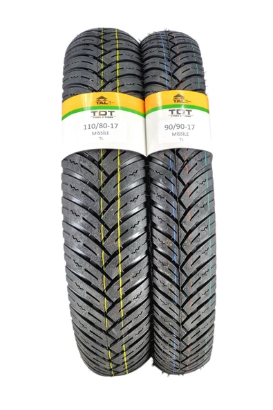 Bajaj Pulsar 150/Boxer, 110/80-17 Ve 90/90-17 Tl Dubleks Lastik Set - 2