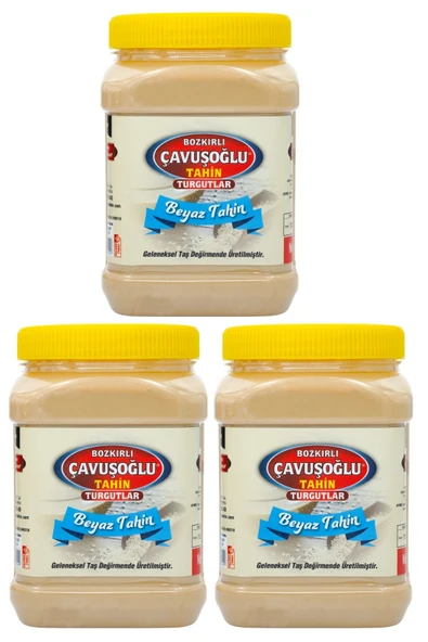 Bozkırlı Çavuşoğlu Az Kavrulmuş Beyaz Tahin Bozkır Tahini 930g X 3