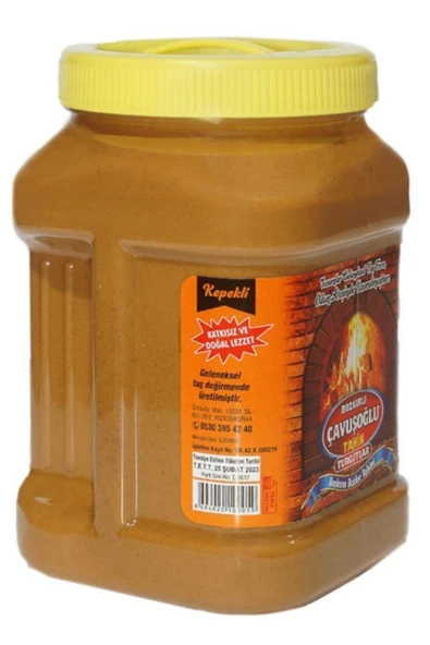 Çavuşoğlu Bozkır Tahini KEPEKLİ Tahin Plastik Kutu 930 gr ürün görseli