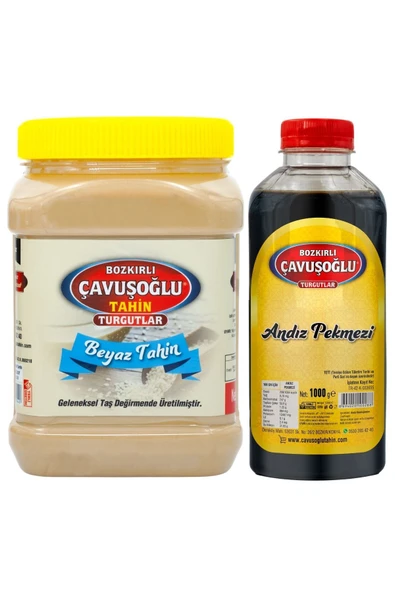 Bozkırlı Çavuşoğlu Beyaz Tahin 930g Andız Pekmezi 1000g