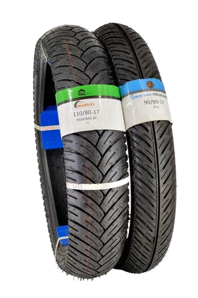 IRAN YASA TIRE&RUBBER IRAN YASA, MARUTI 110/80-17 MAX VE 90/90-17 MONDİAL Z-ONE TAKIM TL DUBLEKS MOTOSİKLET LASTİĞİ