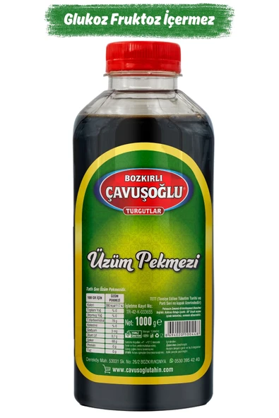 Bozkırlı Çavuşoğlu Üzüm Pekmezi 1000 g