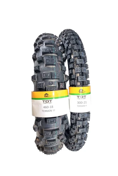 TDT TYRES Cross Lastik Takımı 460-18 Ve 300-21 Tt Iç Lastikleri Terraın - 3
