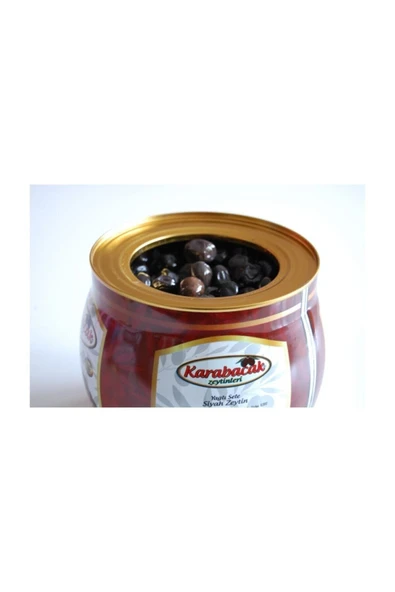 Karabacak Zeytin Karabacak Siyah Zeytin Mega Boy 2 Kg Teneke - 6