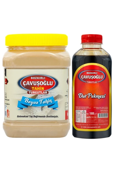 Bozkırlı Çavuşoğlu Beyaz Bozkır Tahini 930g Dut Pekmezi 1000g
