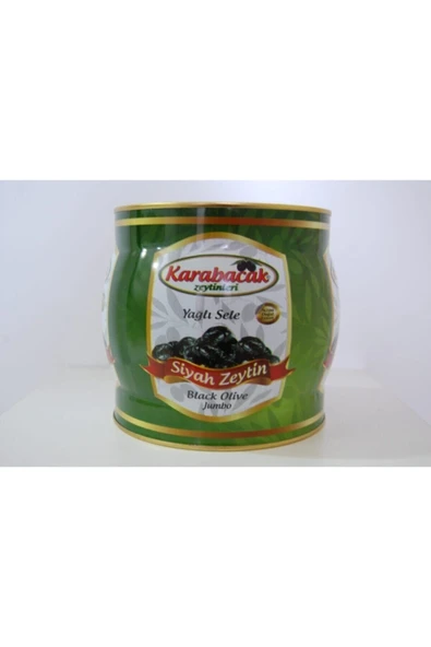 Karabacak Zeytin Karabacak Siyah Zeytin Jumbo Boy 2 Kğ Teneke - 3