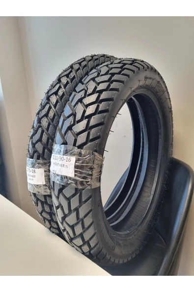 MARUTİ TYRES Set 275-18 Ve 110/90-16 Ön Arka Takım Pantherset Motosiklet Lastiği