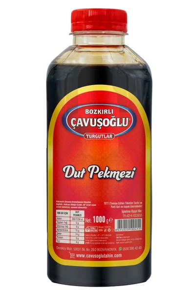 Bozkırlı Çavuşoğlu Odun Ateşinde Kepeksiz Bozkır Tahini 930g + Dut Pekmezi 930g - Resim 3