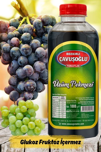 Bozkırlı Çavuşoğlu Üzüm Pekmezi 1000g - Resim 2