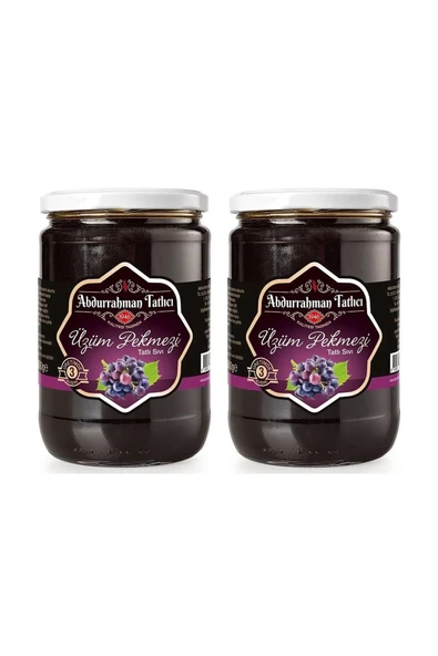 Abdurrahman Tatlıcı Üzüm Pekmezi 800 gr Cam x 2 Adet
