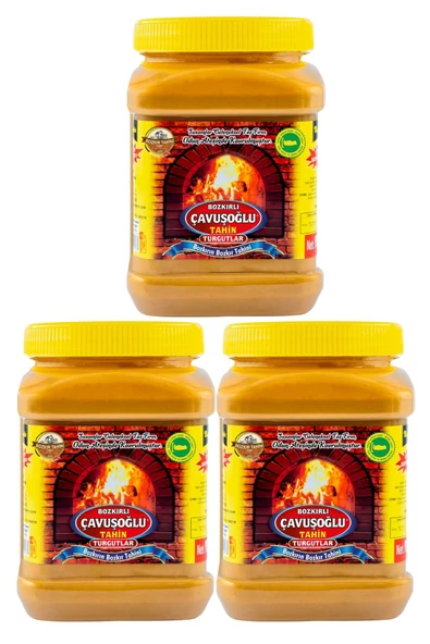 Bozkırlı Çavuşoğlu Odun Ateşinde Bozkır Tahini Kepeksiz 3 Lü Paket