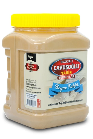 Bozkırlı Çavuşoğlu Az Kavrulmuş Beyaz Tahin 930g X 2 - 3