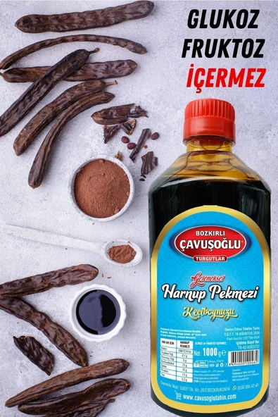 Bozkırlı Çavuşoğlu Harnup Keçiboynuzu Pekmezi 1000gr - Resim 2