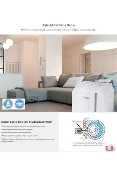 Airfel 12000 Btu Mobil Klima, (MONTAJ GEREKMEZ, TAK KULLAN) Isıtma Ve Soğutma Lpcy35bm A - 6