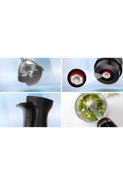 Bosch Serie 4 El Blenderı ErgoMaster 1000 W Siyah, Antrasit MSM4B610 - 3