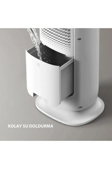 AİRPOLL Airpoll HF02 Uzaktan Kumandalı Sıcak & Soğuk Su ve Buz Hazneli Dikey Vantilatör - 2