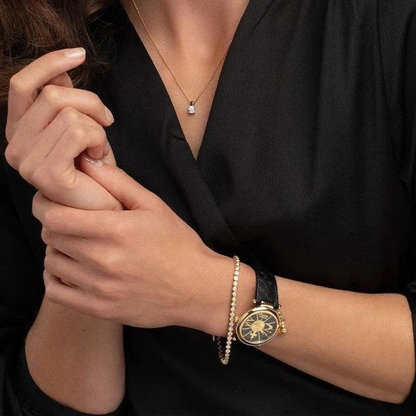 VIVIENNE WESTWOOD VV006BKGD Kadın Kol Saati - Resim 4