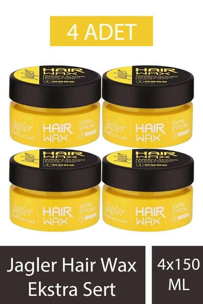 Jagler Hair Wax Ekstra Sert 150 ml 4 Adet