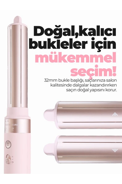 Pirantech Ks-611 Style-airwrap 6 Başlıklı Saç Şekillendirme Ve Kurutma Seti - Bukle, Hacim, Hızlı Kurutma - Resim 6