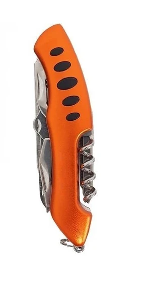 Çok fonksiyonlu 11in1 İsviçre Çakı Katlanır El Aletleri Kamp Turuncu - 2
