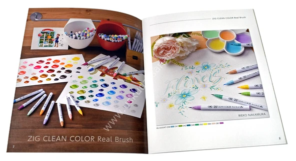 Zig Calligraphy İdea Book Brush Lettering - Fırça çalışma kitapçığı - Resim 2