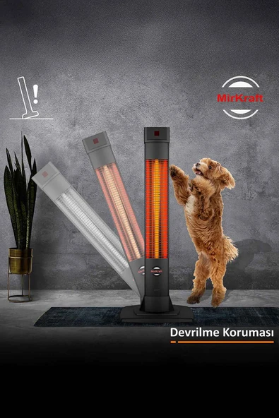 MirKraft Uzaktan Kumandalı Elektrikli Karbon Isıtıcı 2200 Watt Solaris - 6