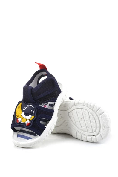 Gezer Kids Astronot Desenli Günlük Erkek Bebek Çocuk Sandalet - Resim 5