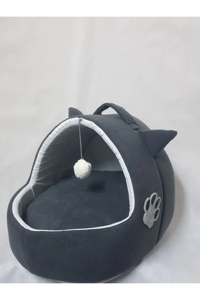 Kedi Köpek Yatağı Yuvası Yıkanabilir Kulaklı Neroplrklk2024101 - Resim 4
